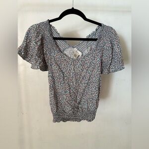 Floral Print Women's Top